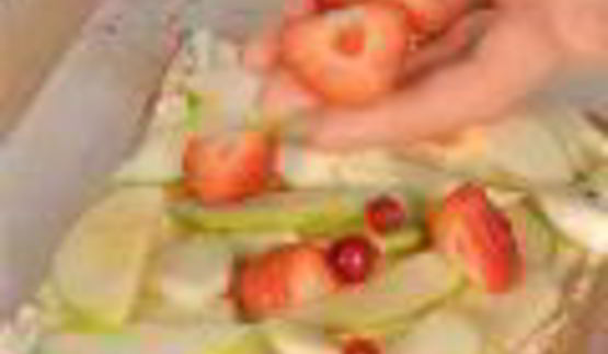 фруктово-ягодный наполеон в мятном сиропе