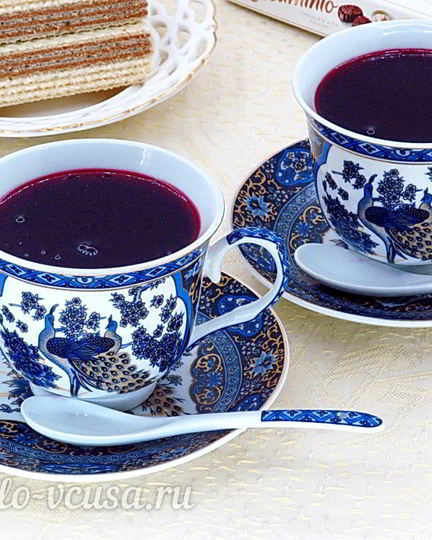 Рецепт киселя из черники