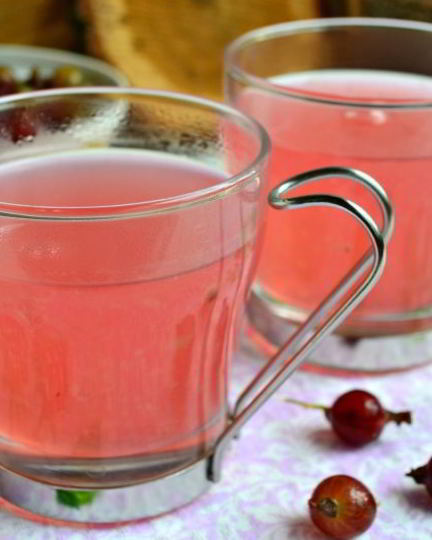 Рецепт киселя из розового крыжовника
