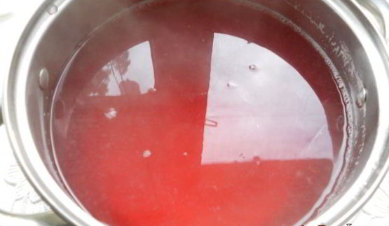 кисель из розового крыжовника