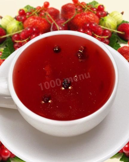 Рецепт киселя из замороженных ягод клюквы и черной смородины