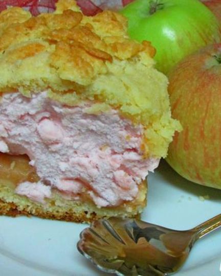 Рецепт пляцка яблоки под кисельным небом
