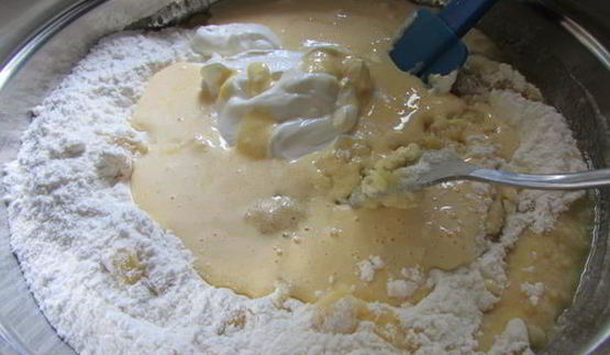 пляцок яблоки под кисельным небом