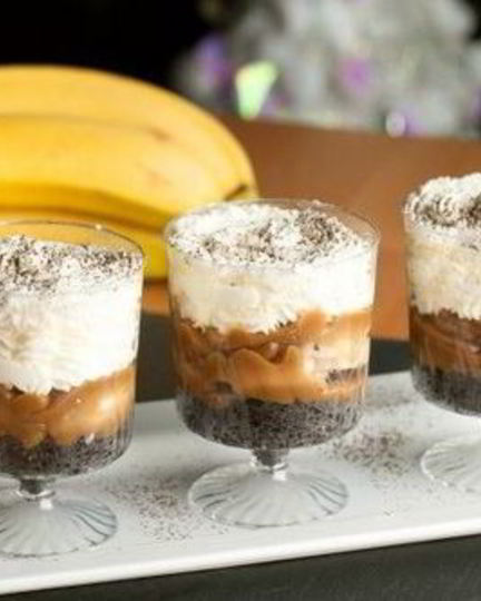 Рецепт бананового трайфла с черным кофе