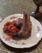 Баранина на кофейных зернах