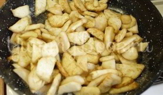 карамелизированные баклажаны с кофейным соусом