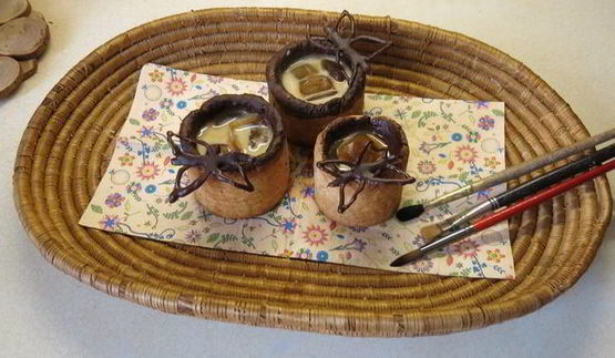 ледяной кофе в песочных штофах палитра