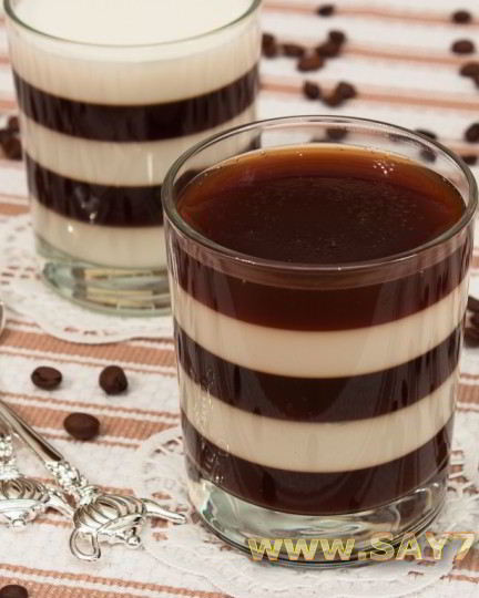 Рецепт желе кофе с молоком