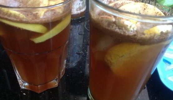 коктейль яблочный с корицей