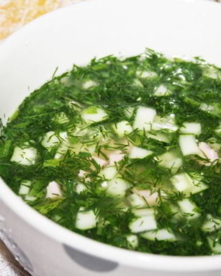 Рецепт окрошечки на квасе