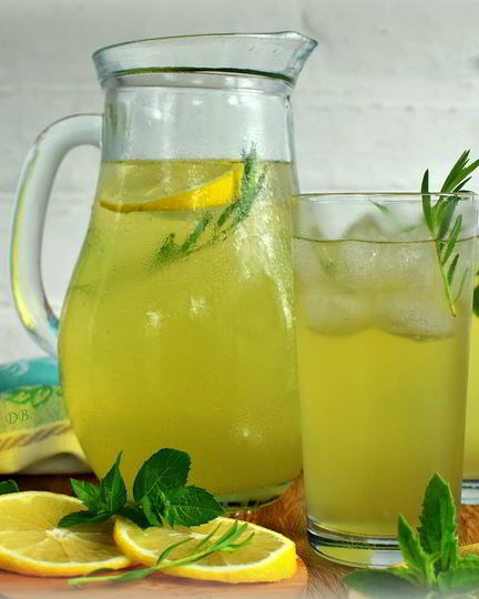 Рецепт лимонада из тархуна, лимона и мяты