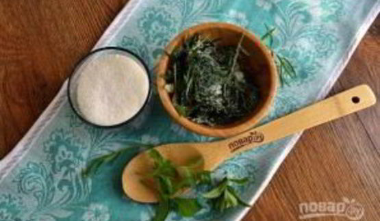 лимонад из тархуна, лимона и мяты