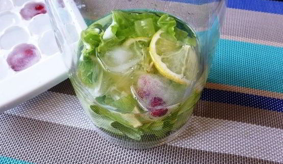 лимонад свежесть из листьев салата