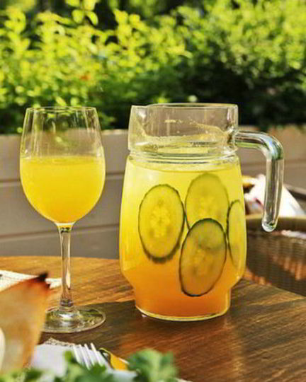 Рецепт огуречно-апельсинового лимонад
