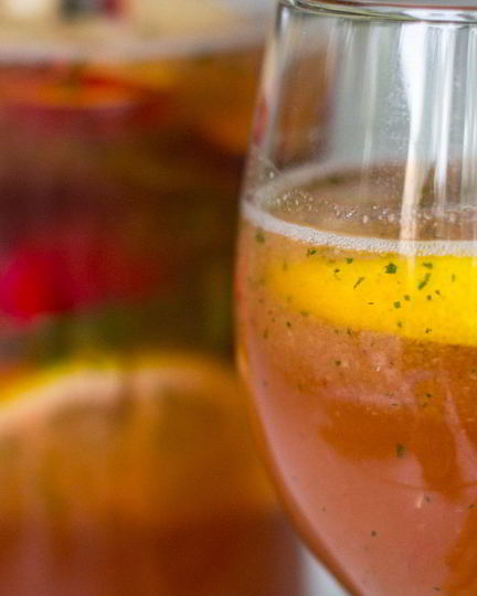 Рецепт яблочного лимонада с мятой