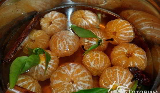 мандарины в пряном сиропе