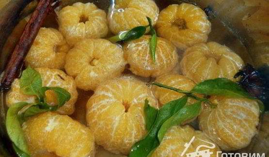 мандарины в пряном сиропе