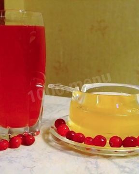 Клюквенный морс с медом