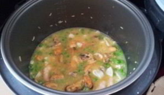 морской коктейль на пару