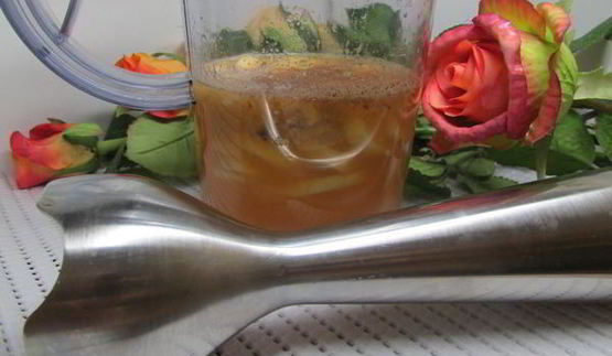 апельсиново-банановый смузи с миндалем