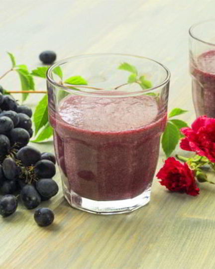 Рецепт бананова-виноградного смузи