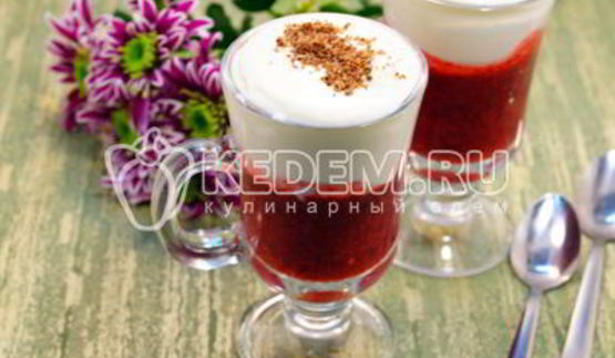 брусничный смузи со сливками