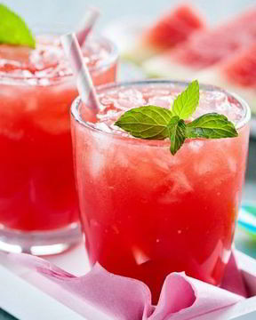 Фитнес смузи арбуз-грейпфрут-кокос