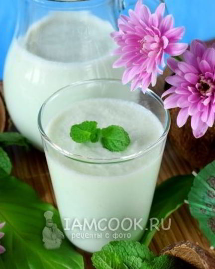 Рецепт кокосово-мятного смузи с ананасом