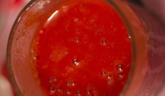 морковное печенье с бананово-клубничным смузи