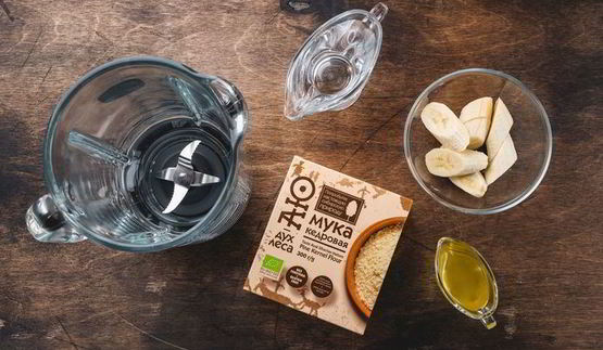 протеиновый смузи с кедровой мукой