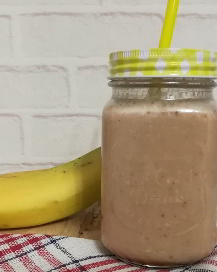 Рецепт шоколадна-бананового смузи