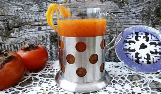 смузи из хурмы и цитрусовых