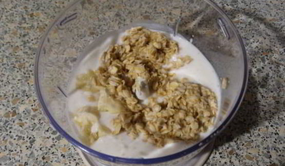 смузи из овсянки и банана