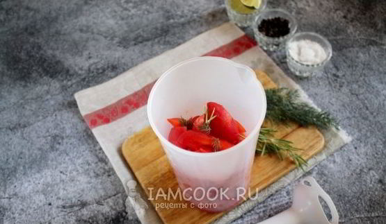 смузи из сладкого перца и помидоров