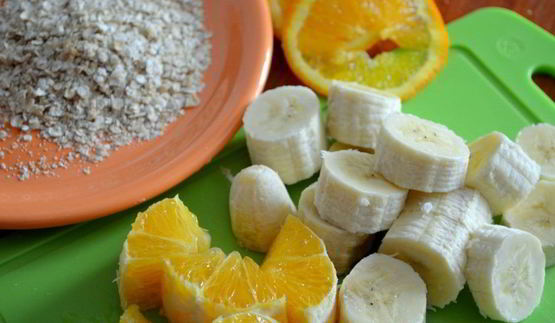 смузи с апельсином и бананом