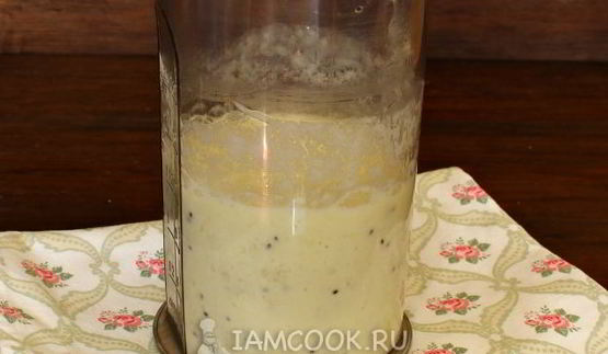 смузи с киви, бананом и молоком