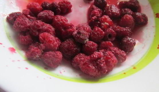 смузи с малиной и творогом