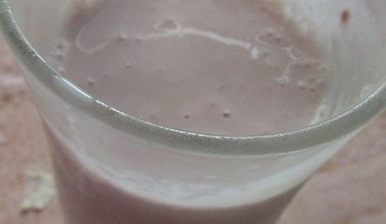 смузи с малиной и творогом