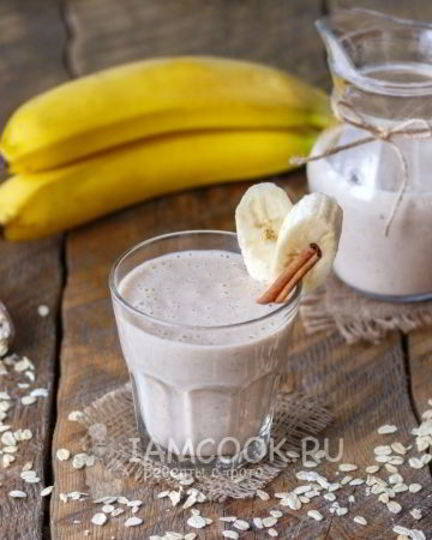 Рецепт смузей с овсянкой и бананом