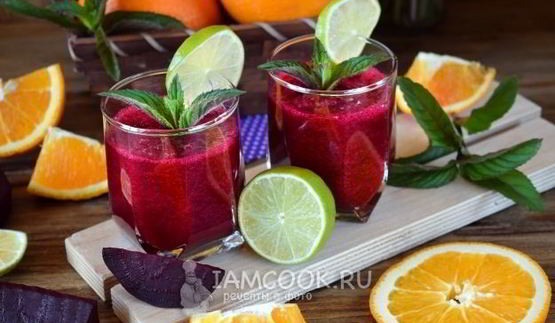 смузи с печеной свеклой