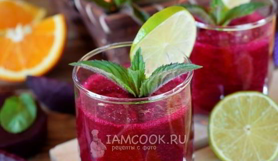 смузи с печеной свеклой