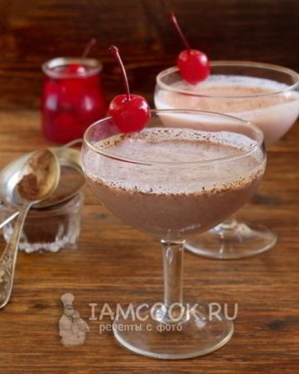 Рецепт смузей с творогом, вишней и какао