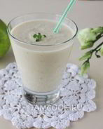 Смузи с яблоком и творогом