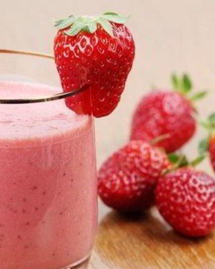 Рецепт смузей — снежной королевы с клубников