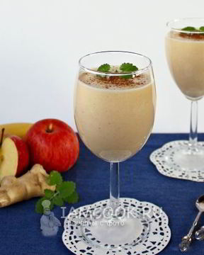 Яблочно-банановый смузи с имбирем