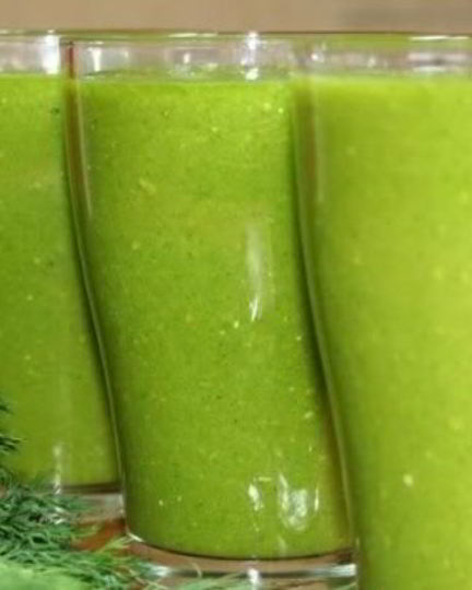 Рецепт зеленого коктейля с мандарином