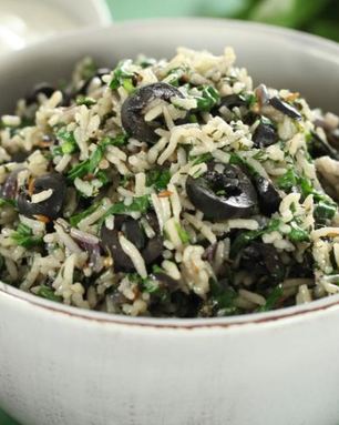 Греческий рисовый салат