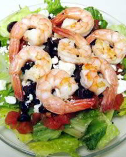Рецепт греческого салата с креветками
