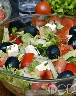 Греческий салат с пекинской капустой