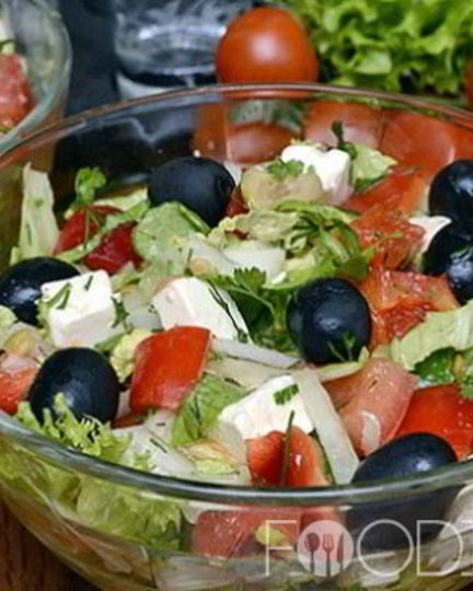 Рецепт греческого салата с пекинской капустой